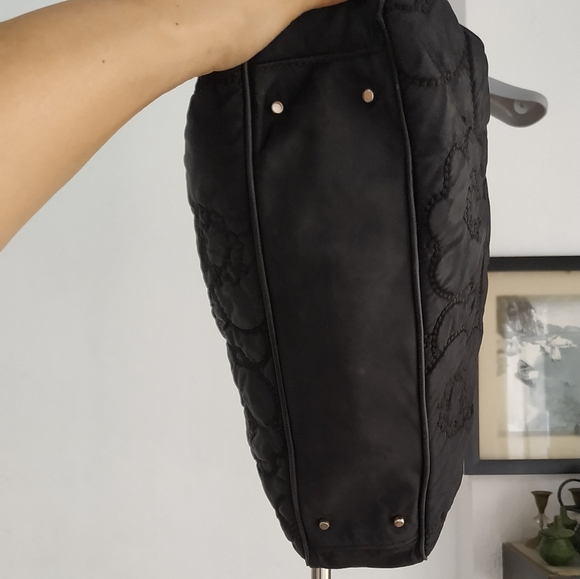 Kate Spade Quilted Nylon leather cherry Floral Tote Bag - Picture 3 of 14